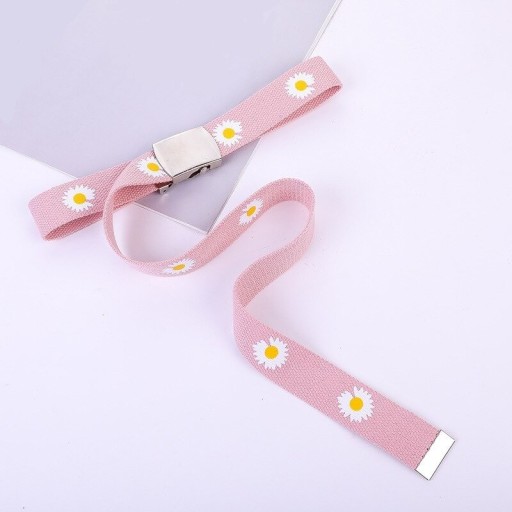 Damesriem met bloemen