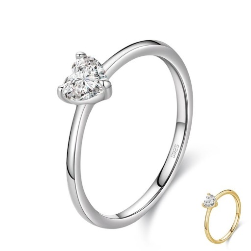 Damesring met hart D1780