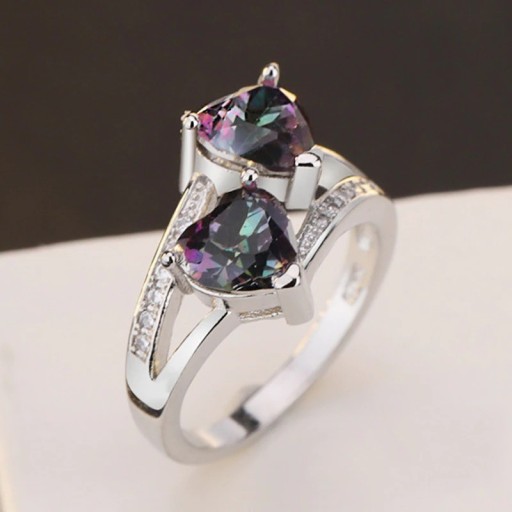 Damesring met hart D2074