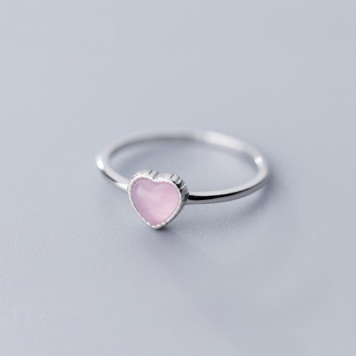 Damesring met hart D2091