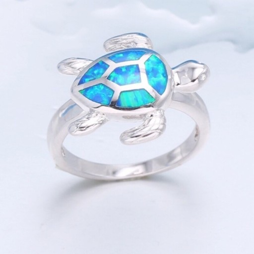 Damesring met schildpad D2841