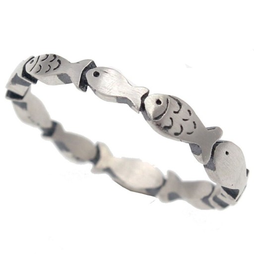 Damesring met vis D3000