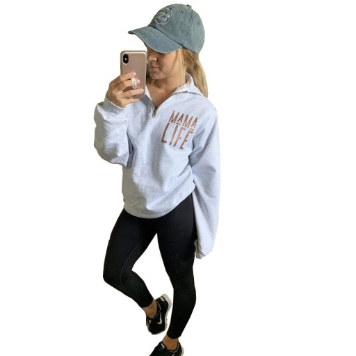 Damessweatshirt met opschrift