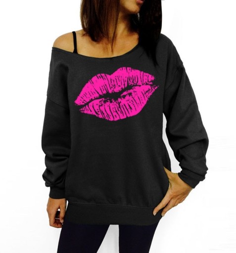 Damessweatshirt met verlaagde schouder