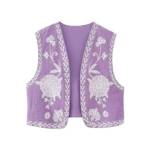 Damesvest met bloemen