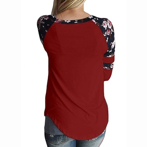 Dametop med blomster A950