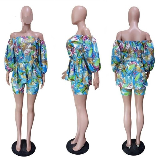 Dametop og shorts B1152