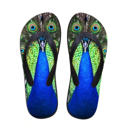 Damflipflops med djurmotiv