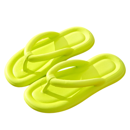 Damförstärkta bekväma flip-flops med en mjuk plattform Halkfria sommartofflor för hem och utomhus Lättviktsskor med fotvalvsstöd