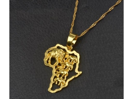 Damhalsband med Afrika