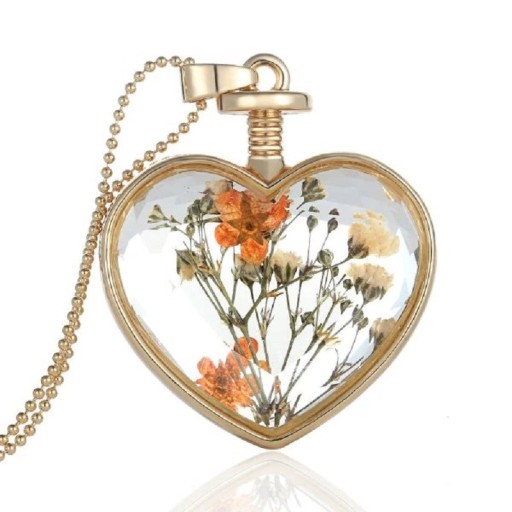 Damhalsband med blomma C1006