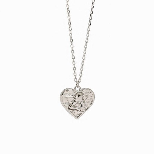 Damhalsband med en ängel i hjärtat