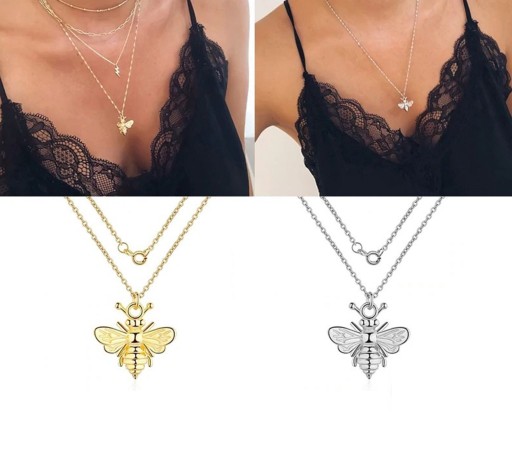 Damhalsband med ett bi G629