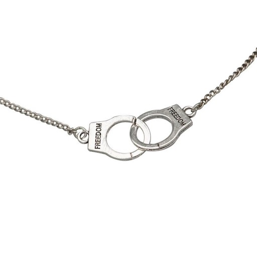Damhalsband med handfängselhänge