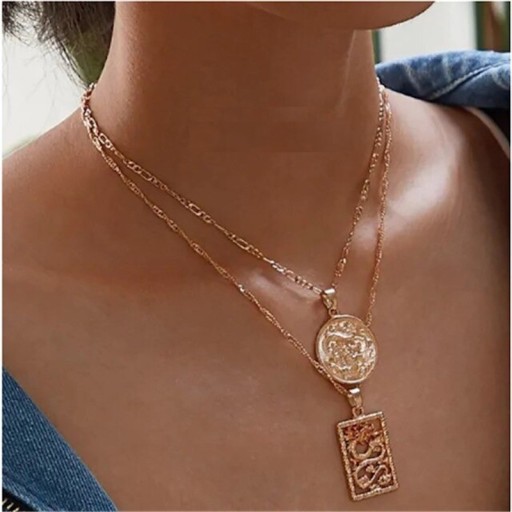 Damhalsband med hänge 2 st