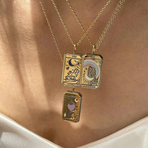 Damhalsband med hänge D105