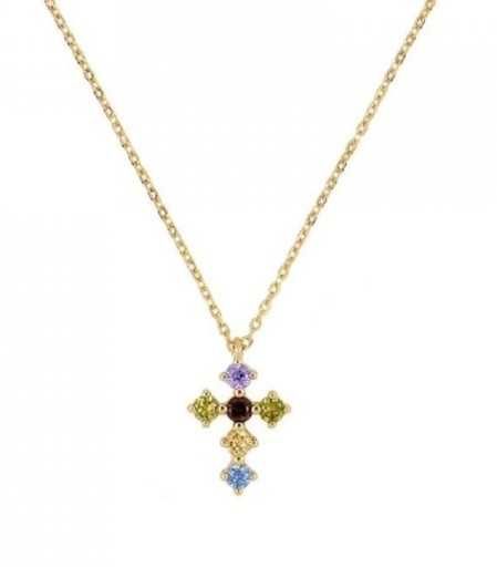 Damhalsband med kors D443