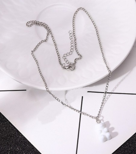 Damhalsband med nallebjörn G735