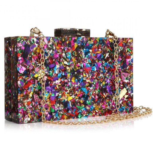 Damhandväska med glitter