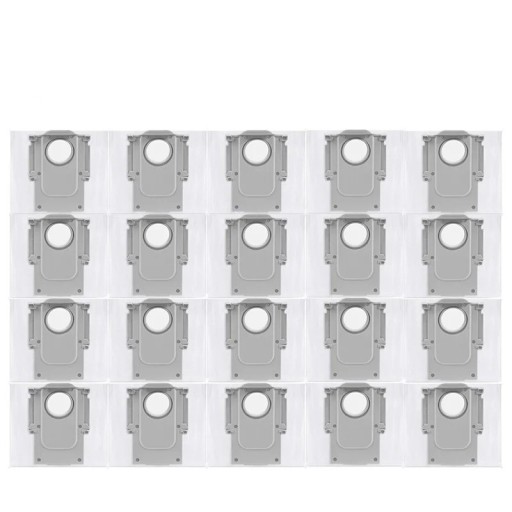 Damm påsar för robotdammsugare 20 st 218 x 120 mm hållbara flerskikts påsar för Roborock Q Revo MaxV Q Revo S och Q Revo Pro