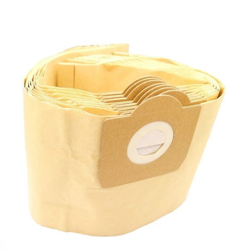 Dammsugarpåsar Kärcher 10 st Pappersbeige påsar Kompatibla med modeller WD3 WD3200 WD3300 WD3.500P MV3 SE4001 SE4002 6.959-130