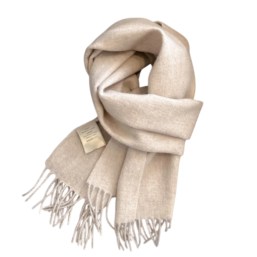 Damschal 135–175 cm Enfärgad mjuk ullsjal med fransar Elegantt värmande modeaccessoar lämplig för höst- och vinterperioden