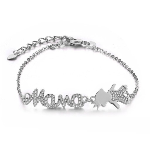 Damska bransoletka łańcuchowa mama