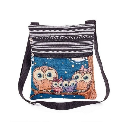 Dámska crossbody kabelka sovy