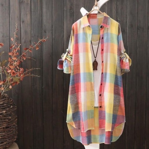 Damska długa koszula P2254
