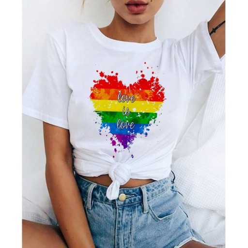 Damska koszulka z motywem LGBT
