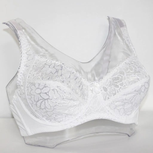 Dámská krajková podprsenka s mašlí Celokrajkové košíčky s květinovým vzorem Vroubkovaný lem Hladký spodní pás Polyester a elastan