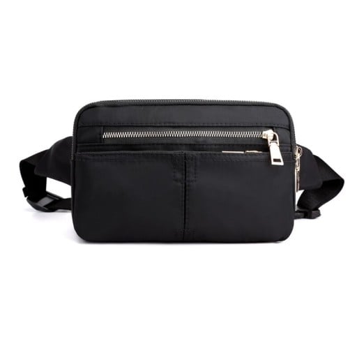 Dámská ledvinka z polyesteru a nylonu Několik oddílů na zip Přední kapsa na zip Popruh s plastovou sponou 23 x 10 x 14 cm