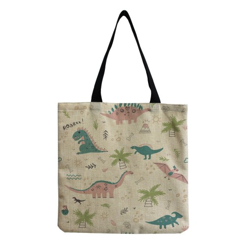 Dámska plátená taška dinosaurus