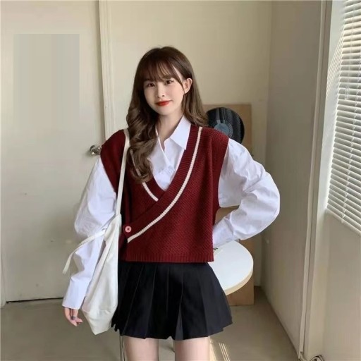 Dámska pletená vesta P2399