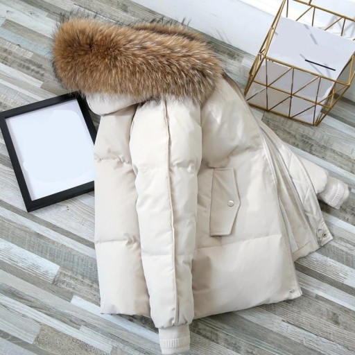Dámska zimná bunda s kožúškom P1634