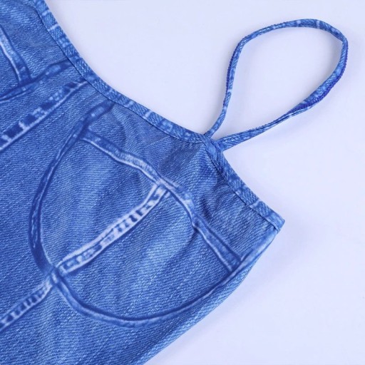 Dámske džínsové mini šaty