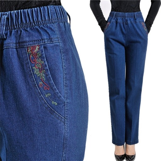 Dámské džíny s elastickým pasem