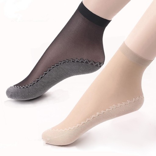 Dámske elastické ponožky - 5 párov