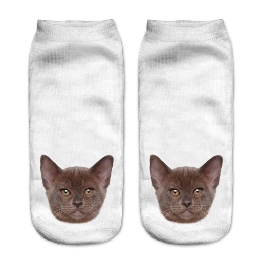Dámske ponožky - Mačacie hlavička