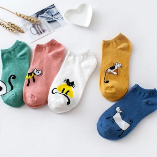 Dámské ponožky s kočičkami