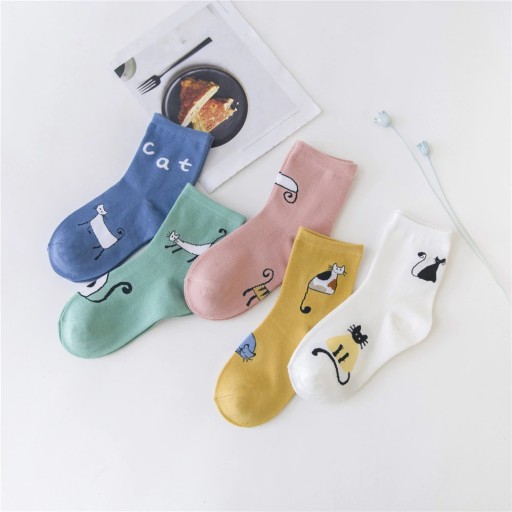 Dámské ponožky s kočkami