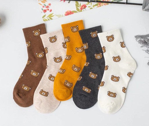 Dámske ponožky s medvedíkmi
