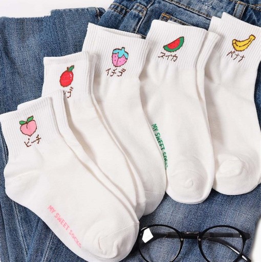 Dámske ponožky s ovocím