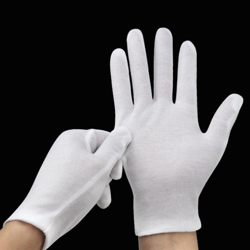 Dámske rukavice biele - 6 párov