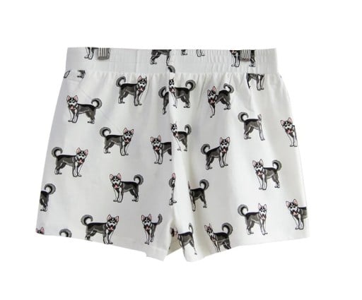 Dámské šortky s potiskem psů