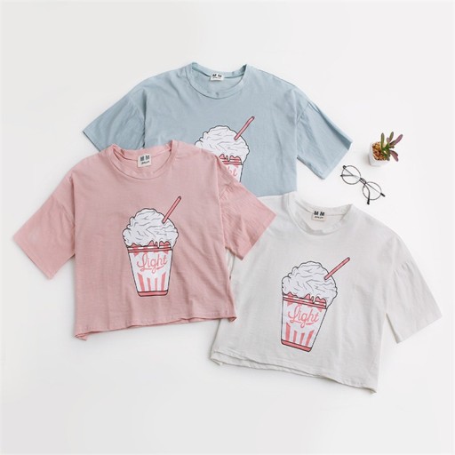 Dámské stylové tričko se zmrzlinou J1782