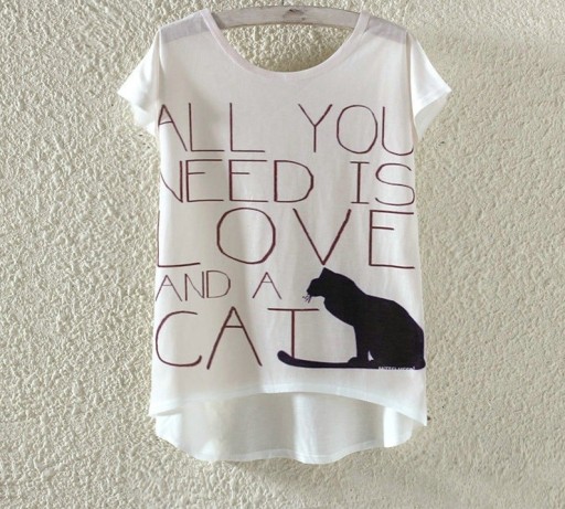 Dámské tričko - Love and Cat