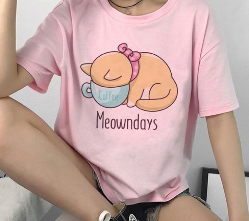 Dámské tričko s potiskem koček B360