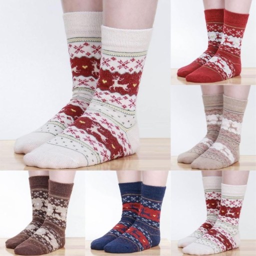 Dámské vánoční ponožky A1948