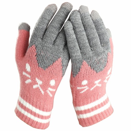 Dámské zimní pletené rukavice B1
